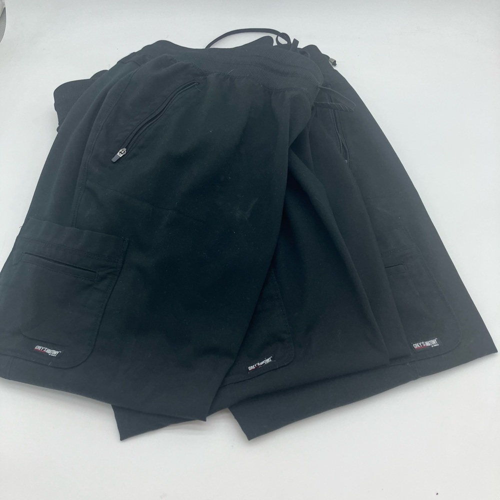 Grey's Anatomy Black elastic ankle jogger scrub pants 30.00 per pair